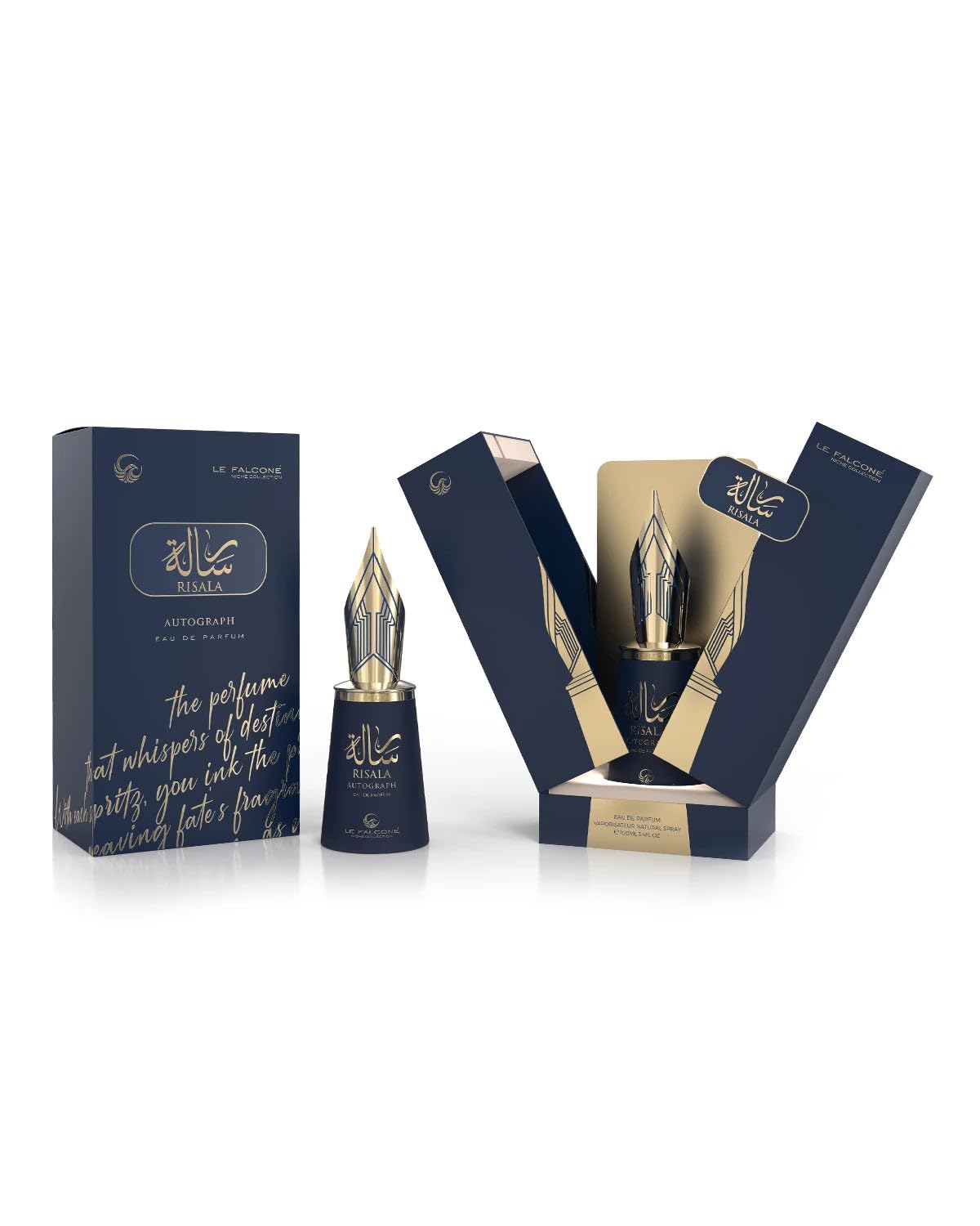 Risala Autograph 3.4 fl oz / 100 ml Eau de Parfum – unique unisex signature fragrance with lime, coconut, leather & ambergris – long lasting luxury - Image 2