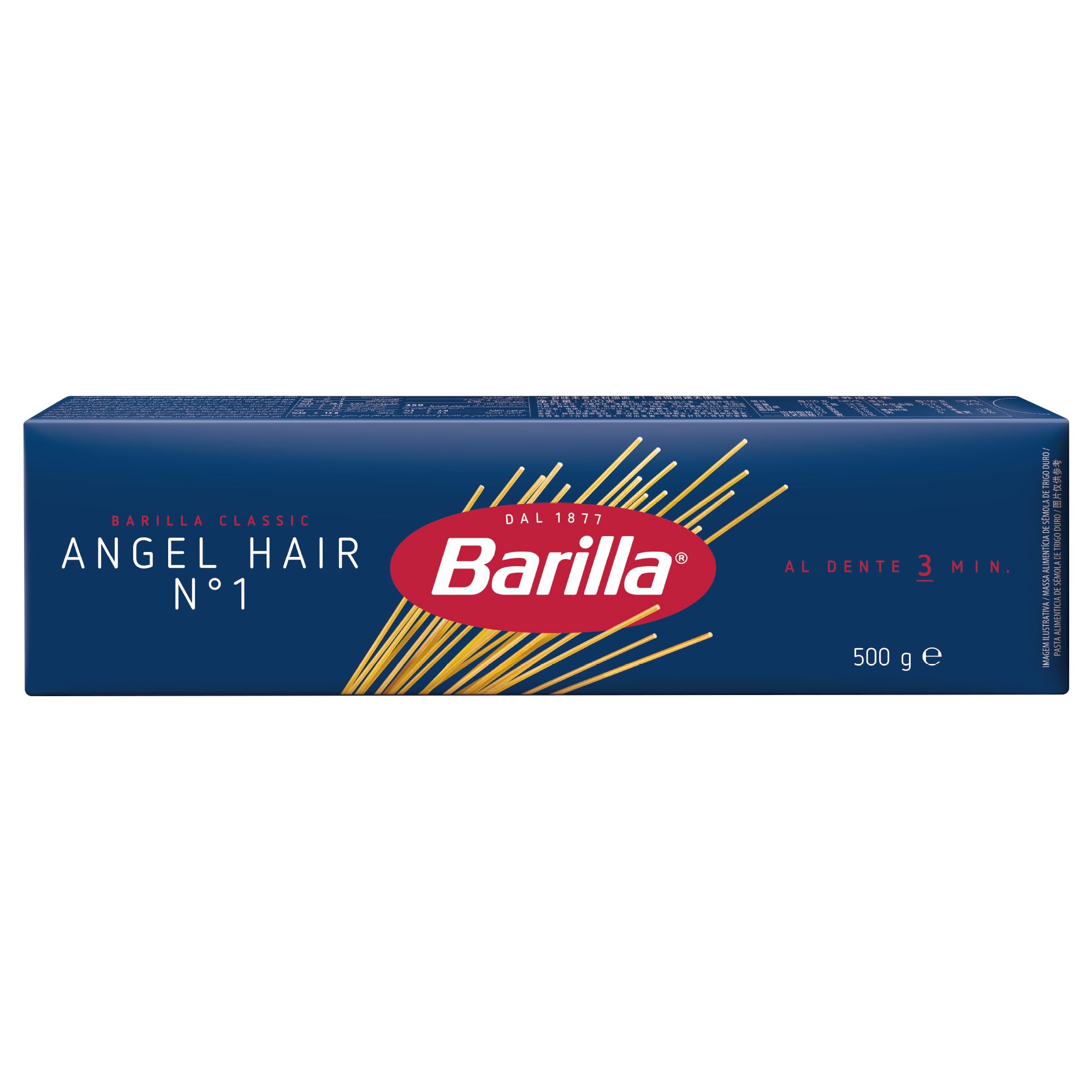 Barilla Clásicos Capellini Nº 1 500g 3 Minutos Cocción
