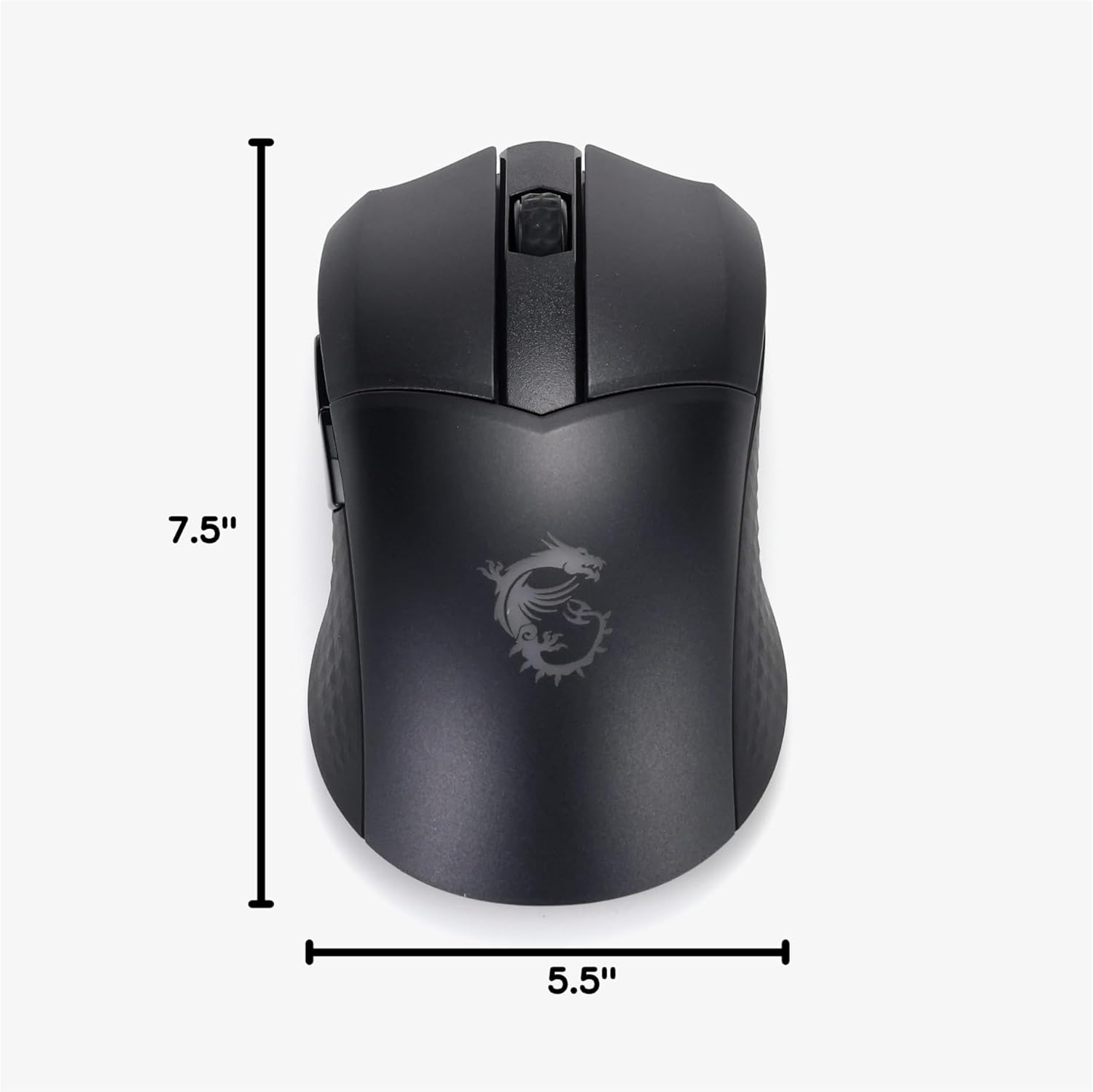 MSI Clutch GM41 Lightweight Wireless Gaming Mouse & Charging Dock, 20,000 DPI, 60M Omron Switches, Fast-Charging 80Hr Battery, RGB Mystic Light, 6 Programmable Buttons, PC/Mac
