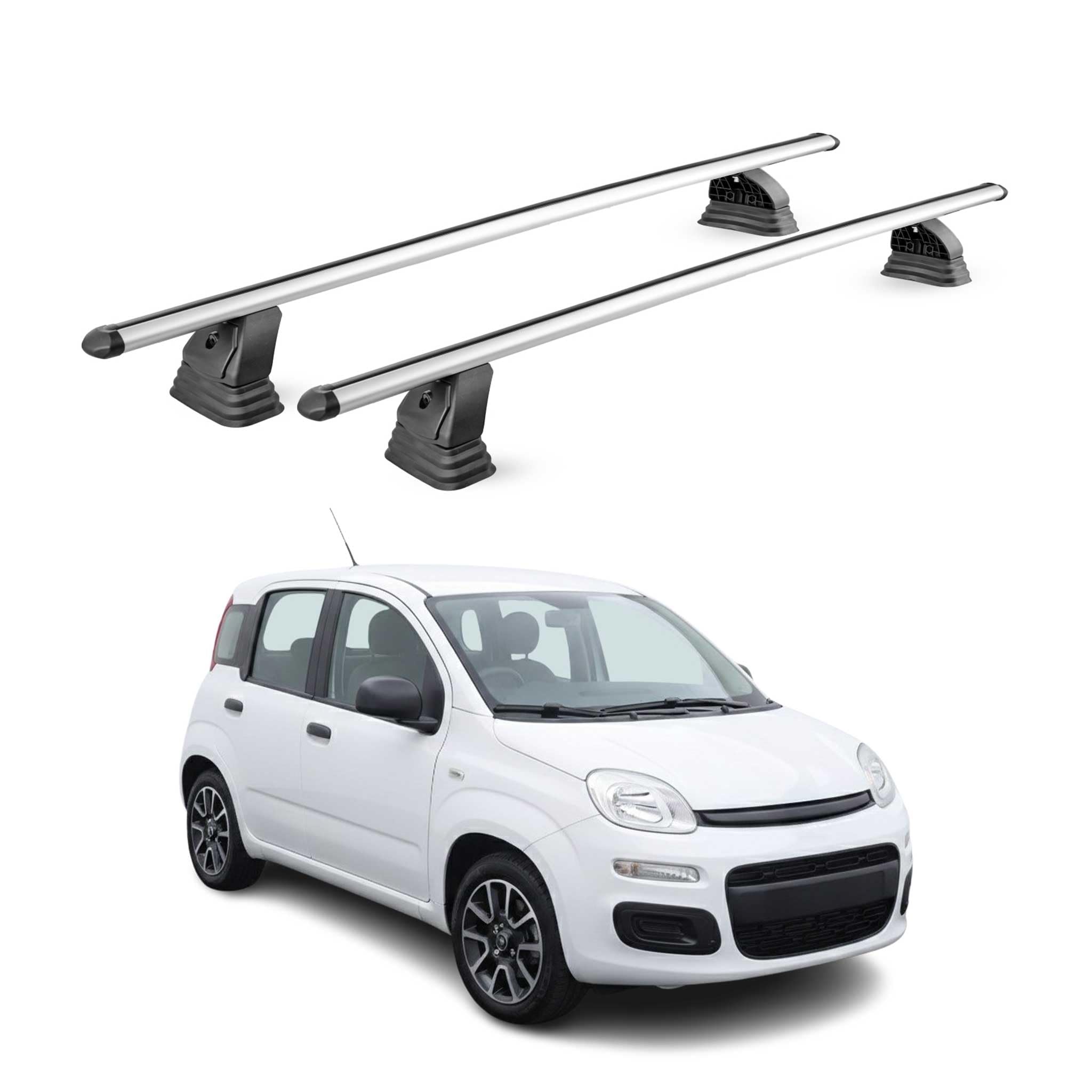 OMAC Barre Portatutto Trasversali in Alluminio per FIAT Panda III 2012-2026 – TÜV/DIN 75302