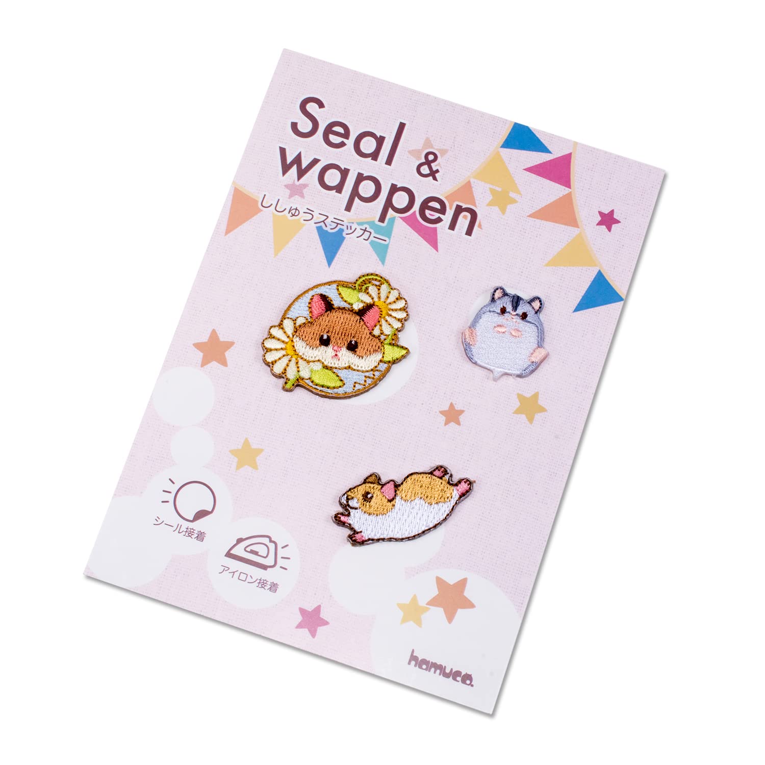 Amazon.co.jp: ハムスター 刺繍 ワッペン シール接着 アイロン接着