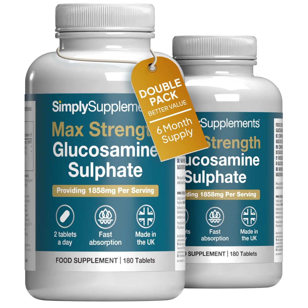 Sponsored Ad – Max Strength Glucosamine Sulphate 2KCl | Supports Active Lifestyles | 1858mg per Serving | Marine Sourced | 360 Tablets = 6 Months’ Supply | Manufactured in The UK in Accordance with GMP Standards