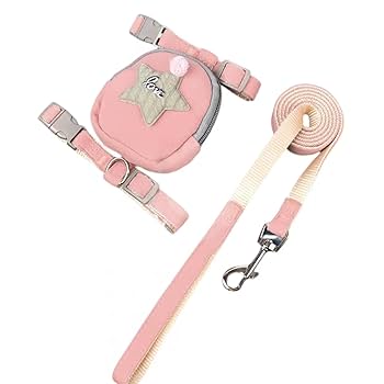シュシュ型ハーネス(ピンクローズ)&リードセット、わんちゃん猫ちゃん用 シュシュ型ハーネス(ピンクローズ)&リードセット、わんちゃん猫