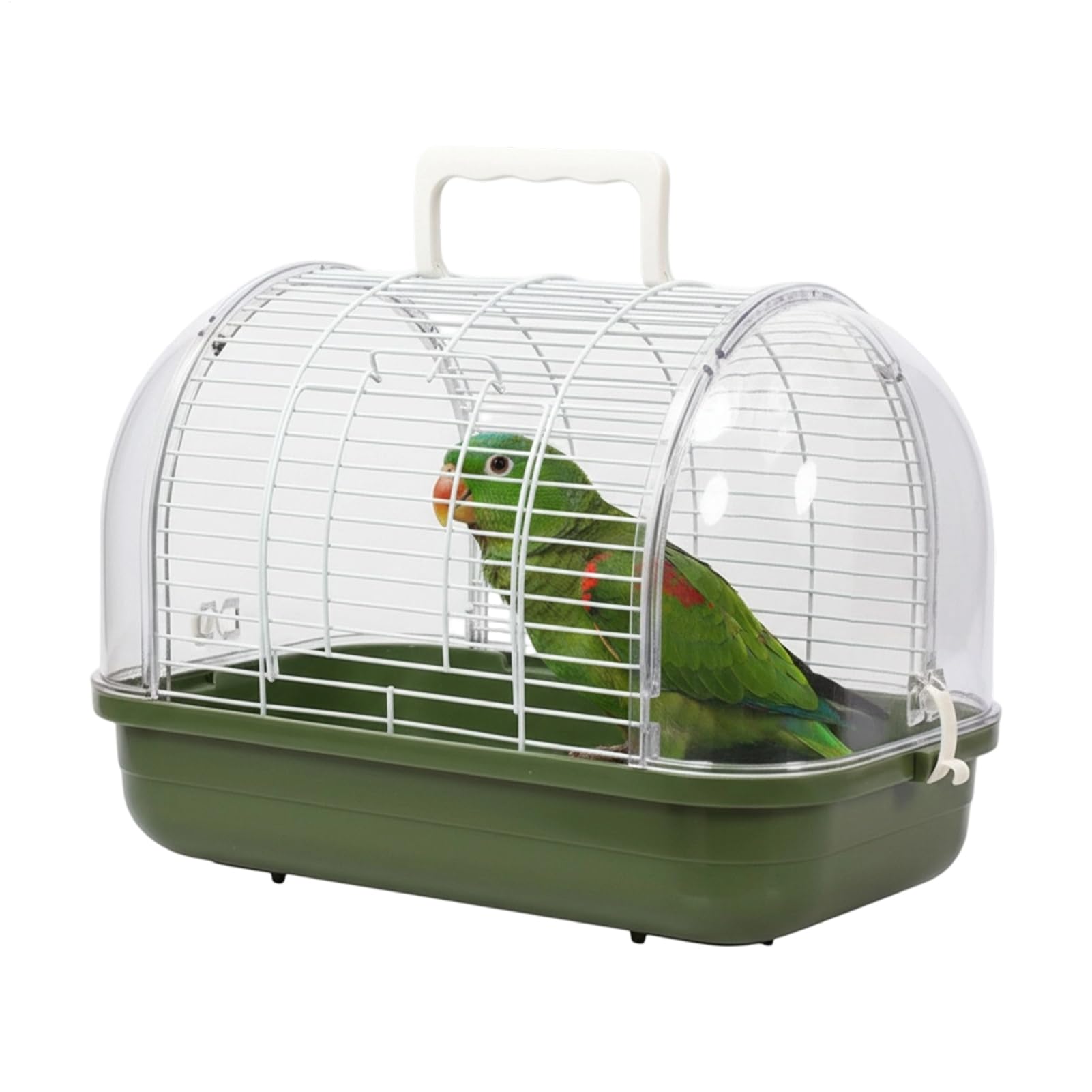 Transportín para Aves Jaula de Viaje Con Percha De Pie Y Ventana | Jaula para Exterior Para Cacatúa Ninfa Periquito Canario Conuro Dragón Barbudo