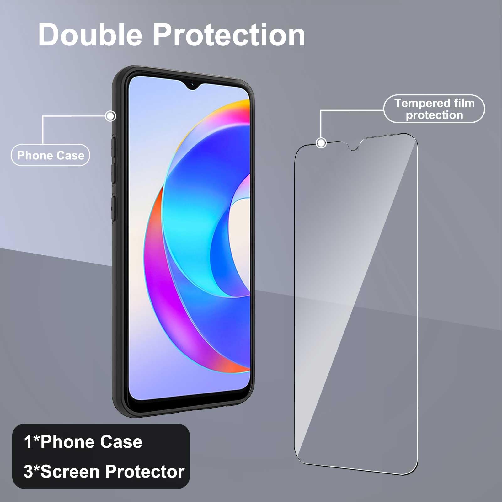 Coque Pour Honor X5 Plus 6.56" Inches , Étui En Silicone TPU Souple