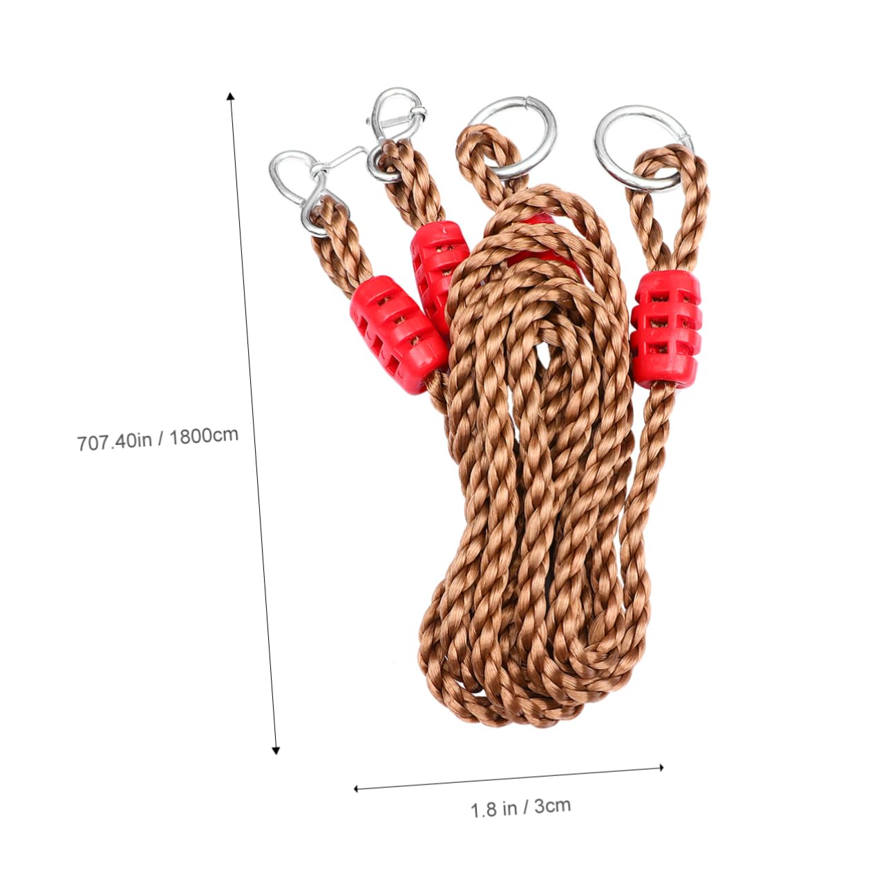 UPKOCH 6 Pièces Sangle de Balançoire Réglable Extérieure avec Sangles pour Suspension de Balançoire Corde de Adaptable pour Jardin ou Terrasse Couleur Aléatoire