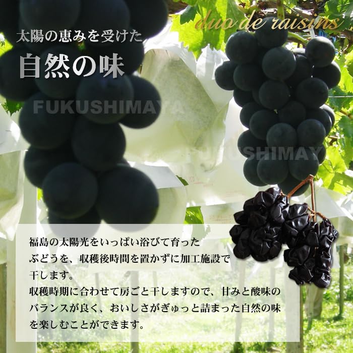 Amazon.co.jp: 干しブドウ duo de raisins(枝付き干しぶどう) 150g