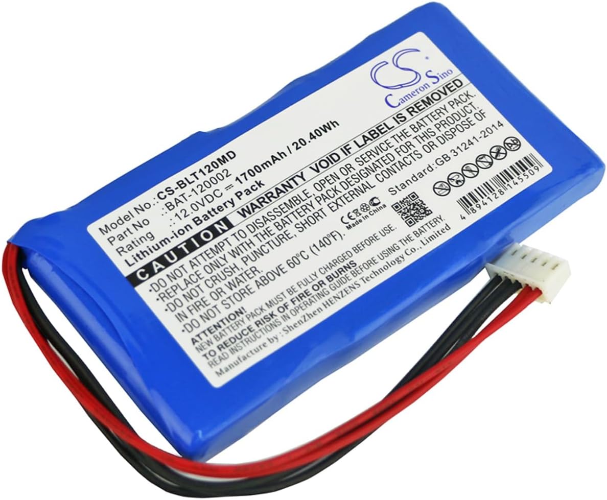 Technical Precision Replacement for BIOLIGHT BLT-1203A Vital Signs Monitor Battery