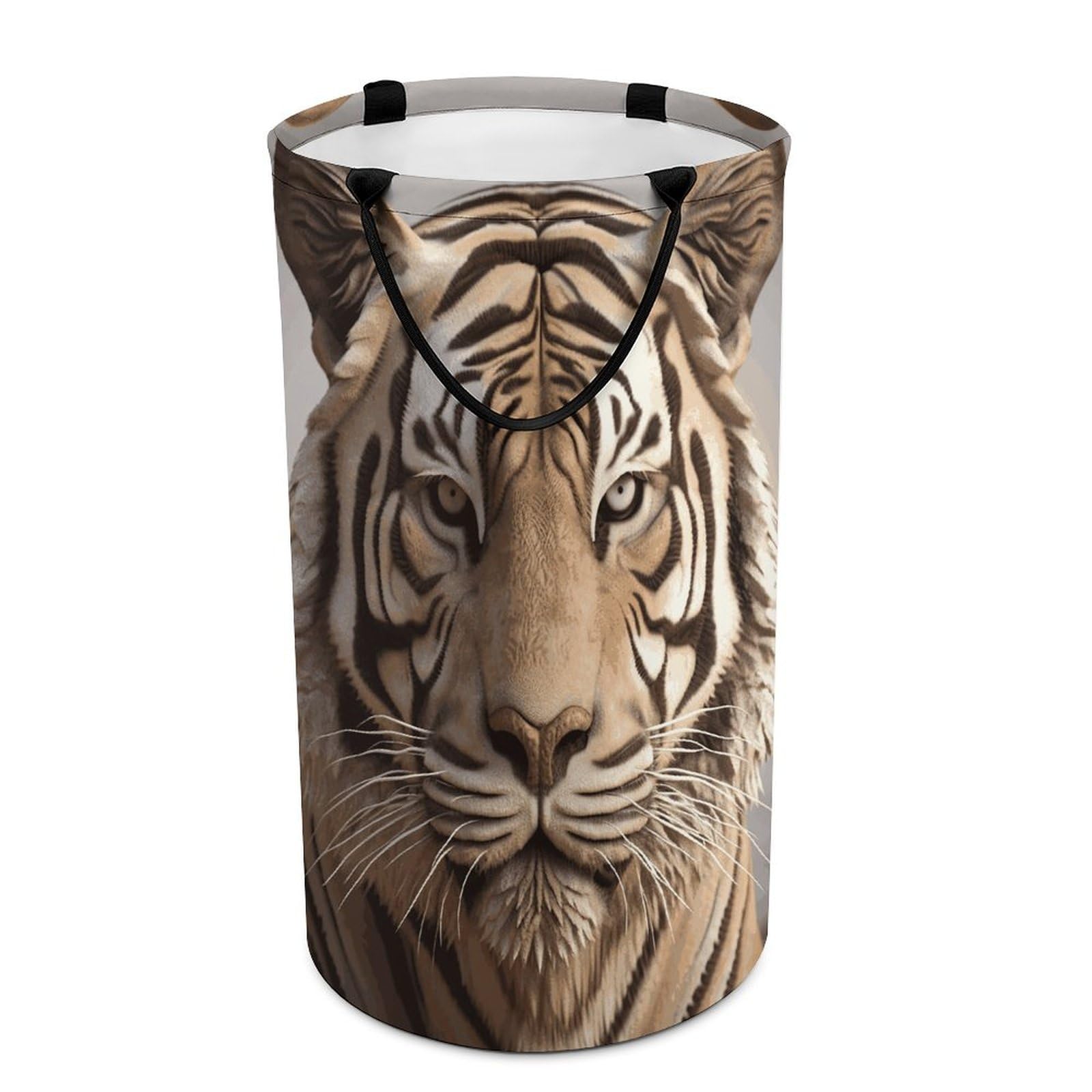 Panier à linge tigre 3D pliable et étanche de grand format pour rangement de salle de bain