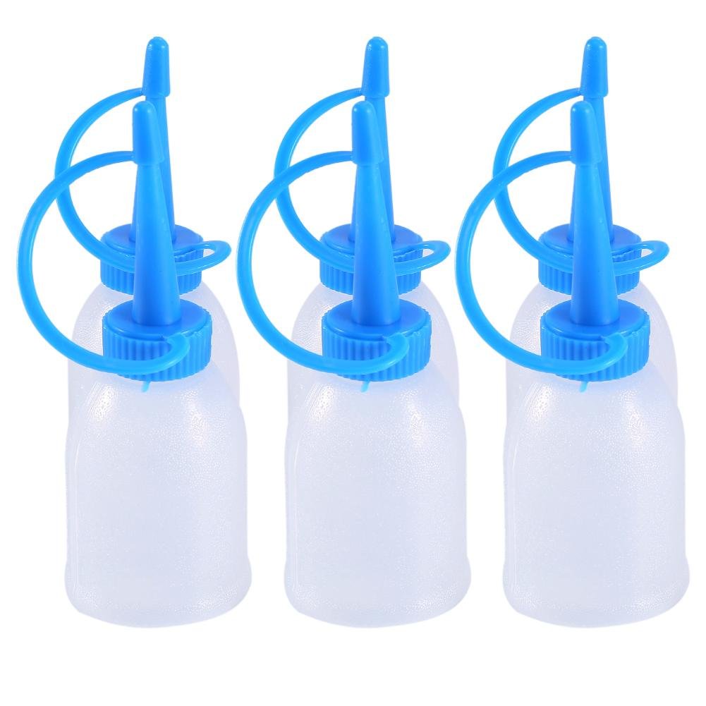 6Pcs/Pack 30ML Plastic Squeeze Bottle Needle Tip Dropper Bottles Multi Purpose Industrial Glue Gel Oil Plastic Squeeze Empty Bottle Jet Dispenser with