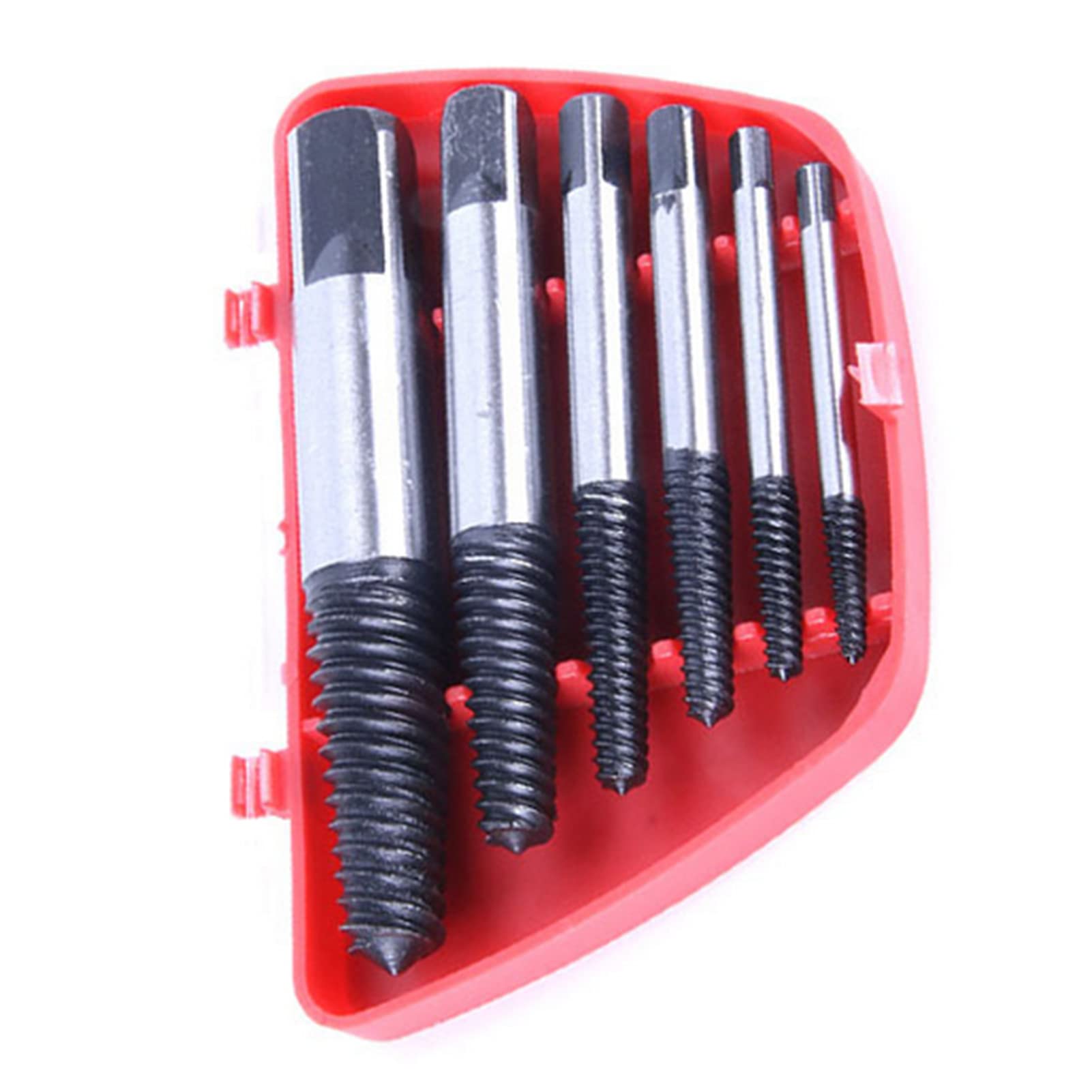 NANZU 6Pcs/Set Screw Extractor Serrated ThreadHead Broken Damaged Screw Bolt Remover Tools
