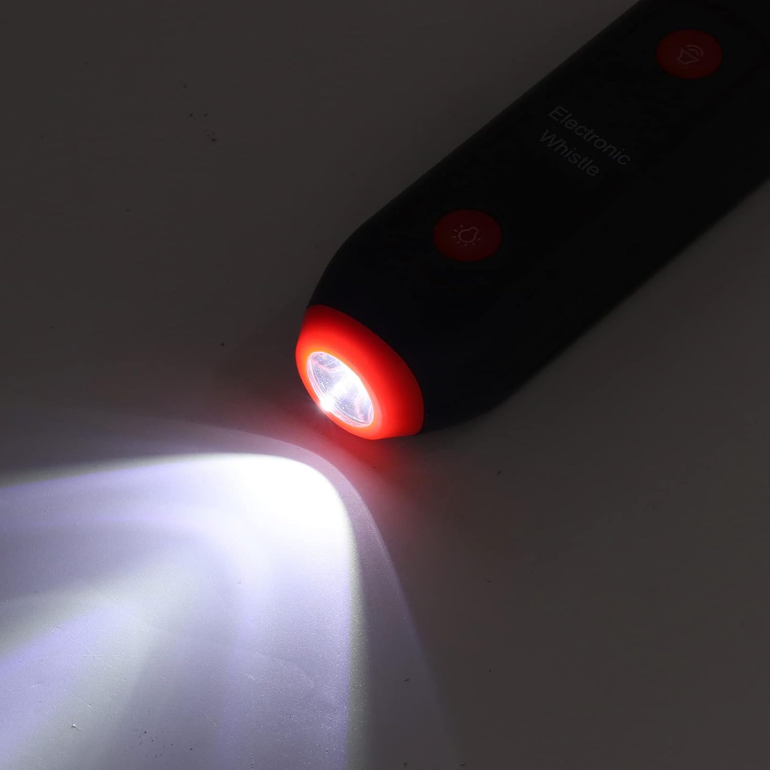 for L E Electronic Whistle 3 Volume Blow with Light for Training Sports Red (Orange) Compatibility with