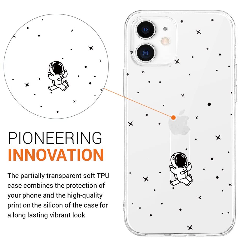 Yoedge 2 Pezzi Cover per iPhone 11 6,1, Ultra Sottile Leggero Morbida TPU Trasparente custodia Silicone Antiurto Bumper Protettiva Case con Aesthetic Fiori Disegni per Donne Ragazze per iPhone 11,02