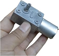 Metal Gear 370 Large Torque Electronic Starter Self-Locking Turbine Worm Noise Reduction Tooth 6mm D-axis DC12v 24rpm 0.1A Geared Electronic Starter