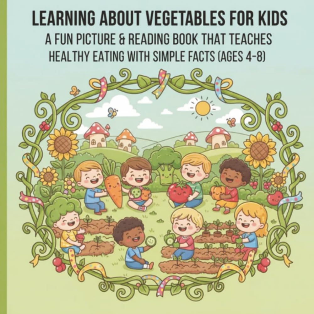 Learning About Vegetables for Kids: A Fun Picture & Reading Book That Teaches Healthy Eating with Simple Facts (Ages 4–8)