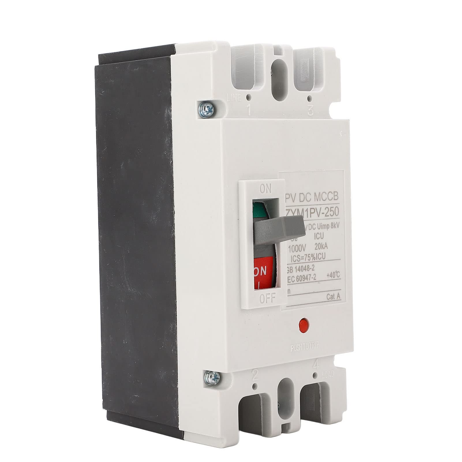 200A MCCB Interruptor de Protección de Batería Solar Disyuntor de Caja Moldeada para Entornos Extremos