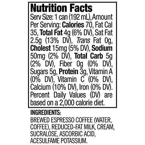 Starbucks Doubleshot, Espresso + Cream Light, 6.5 Ounce, 12 Pack