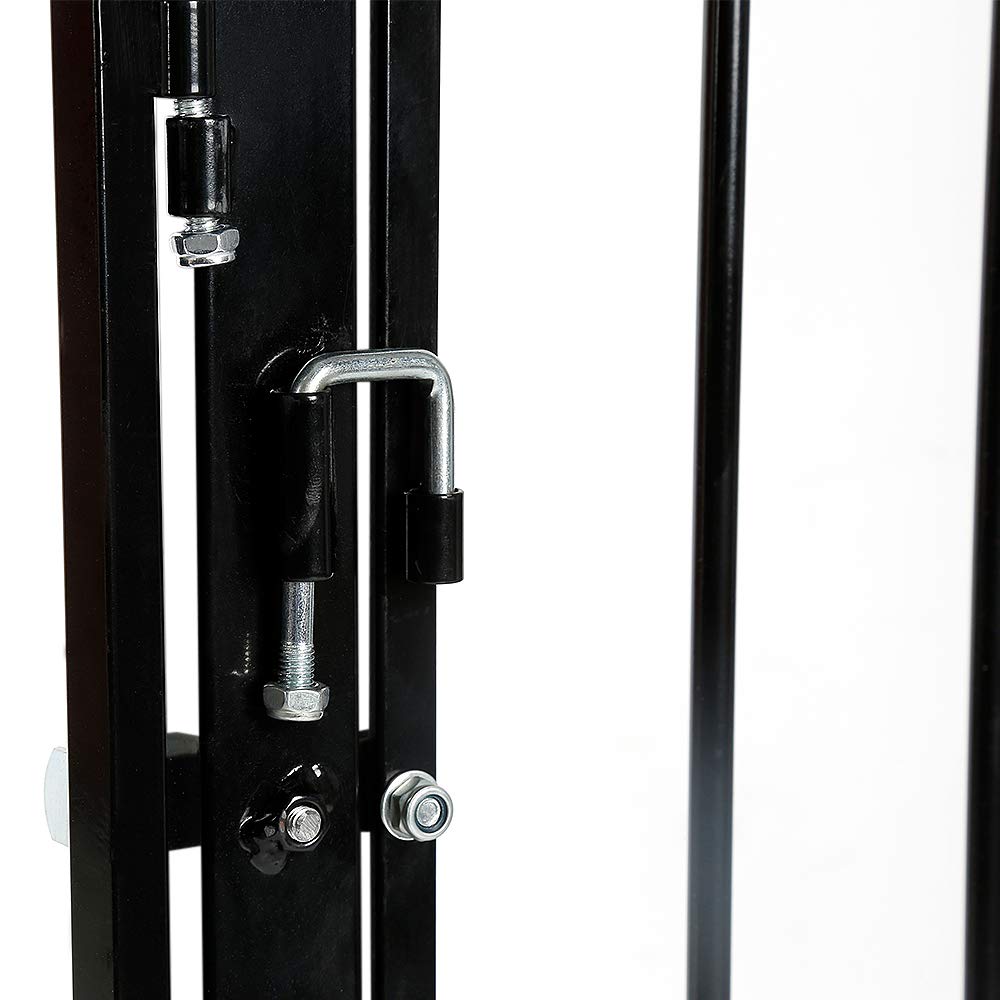 OHMG Barrera de seguridad infantil, Barrera de seguridad de escalera y puerta,Rejilla protectora de metal,4 elementos,OHMG