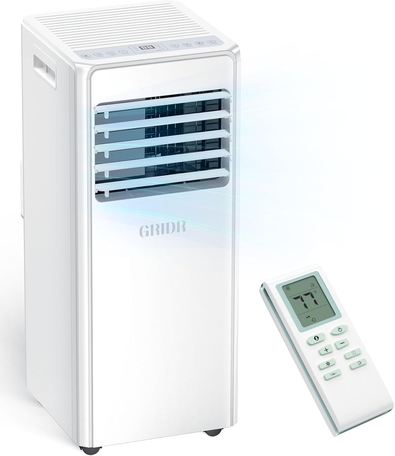 Portable Air Conditioners, 8,000 BTU AC Unit for Bedroom with 4 Modes Cooling/Dehumidifier/Fan/Sleep, Up to 300 sq.ft, 45db Quiet, 24H Timer & Remote, Portable AC Unit for Room Indoors 8000Btu White