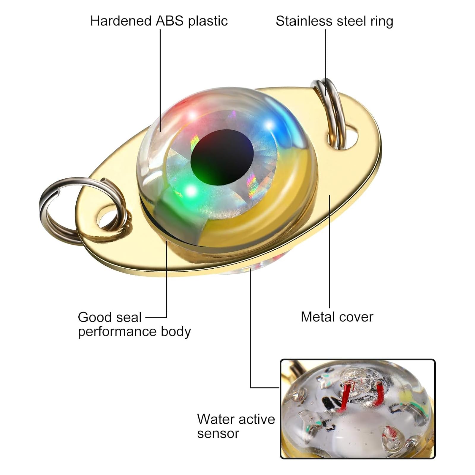 LED-Angelköder, Angellöffel, Unterwasser-Blinker, Barsch, Heilbutt, Salzwasser, Schleppen, Tieftropfen, Angellicht, LED-beleuchteter Köderblinker