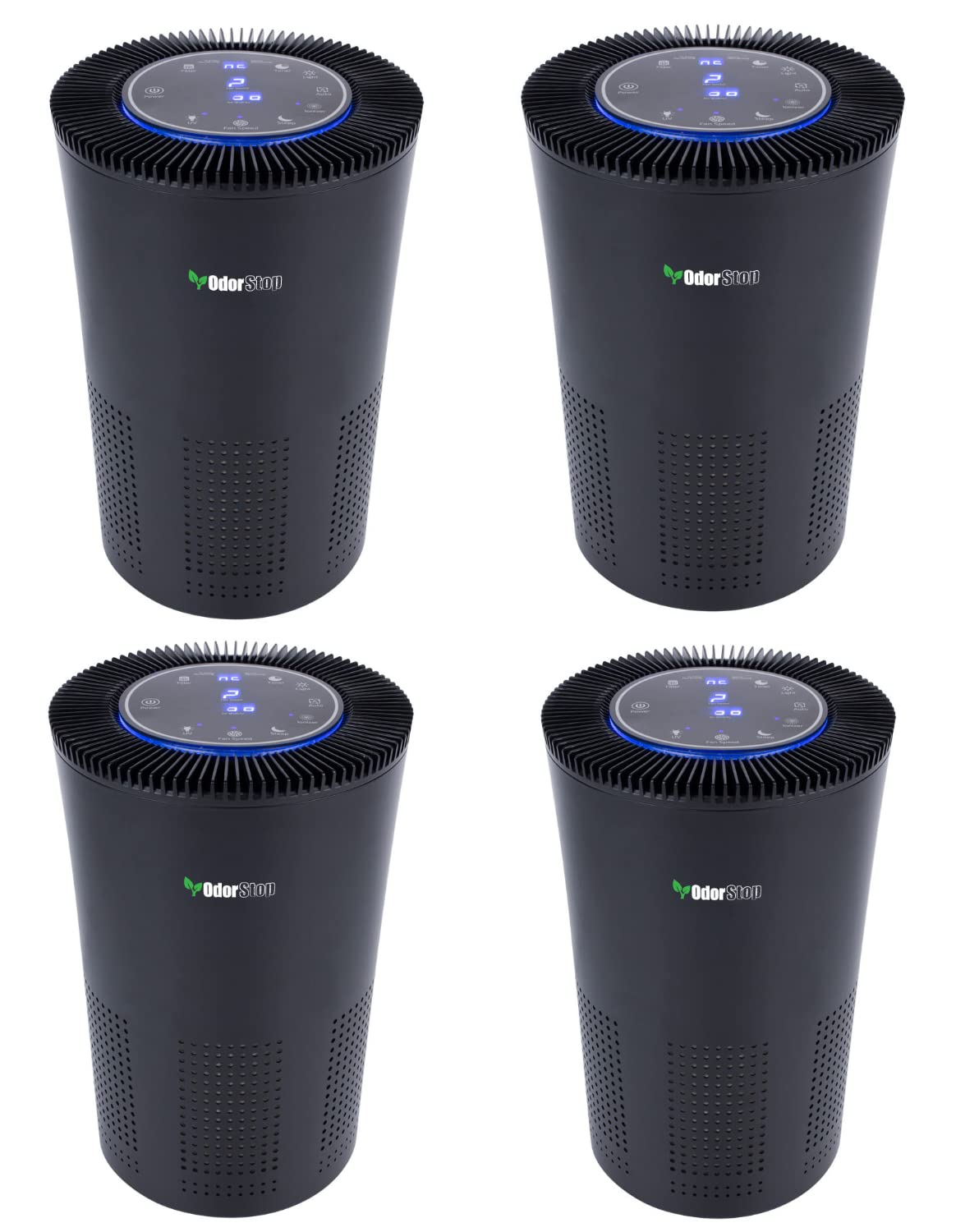 OdorStop OSAP5 HEPA Air Purifier for Areas up to 1000 sq ft with H13 True HEPA Filter Black