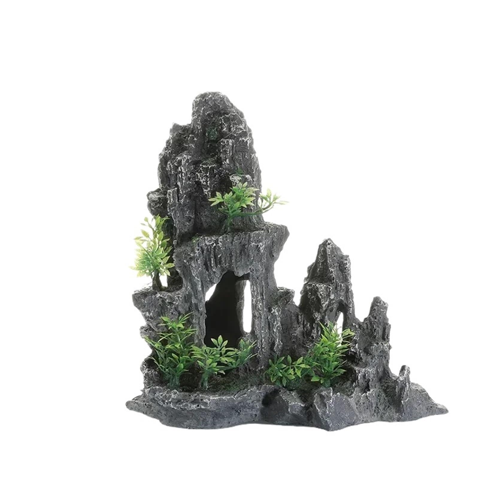 Decorazioni per Acquario Acquario Paesaggio Giardino roccioso Decorazione Piante acquatiche Pietre Ornamenti in resina d'interni Accessori for acquari
