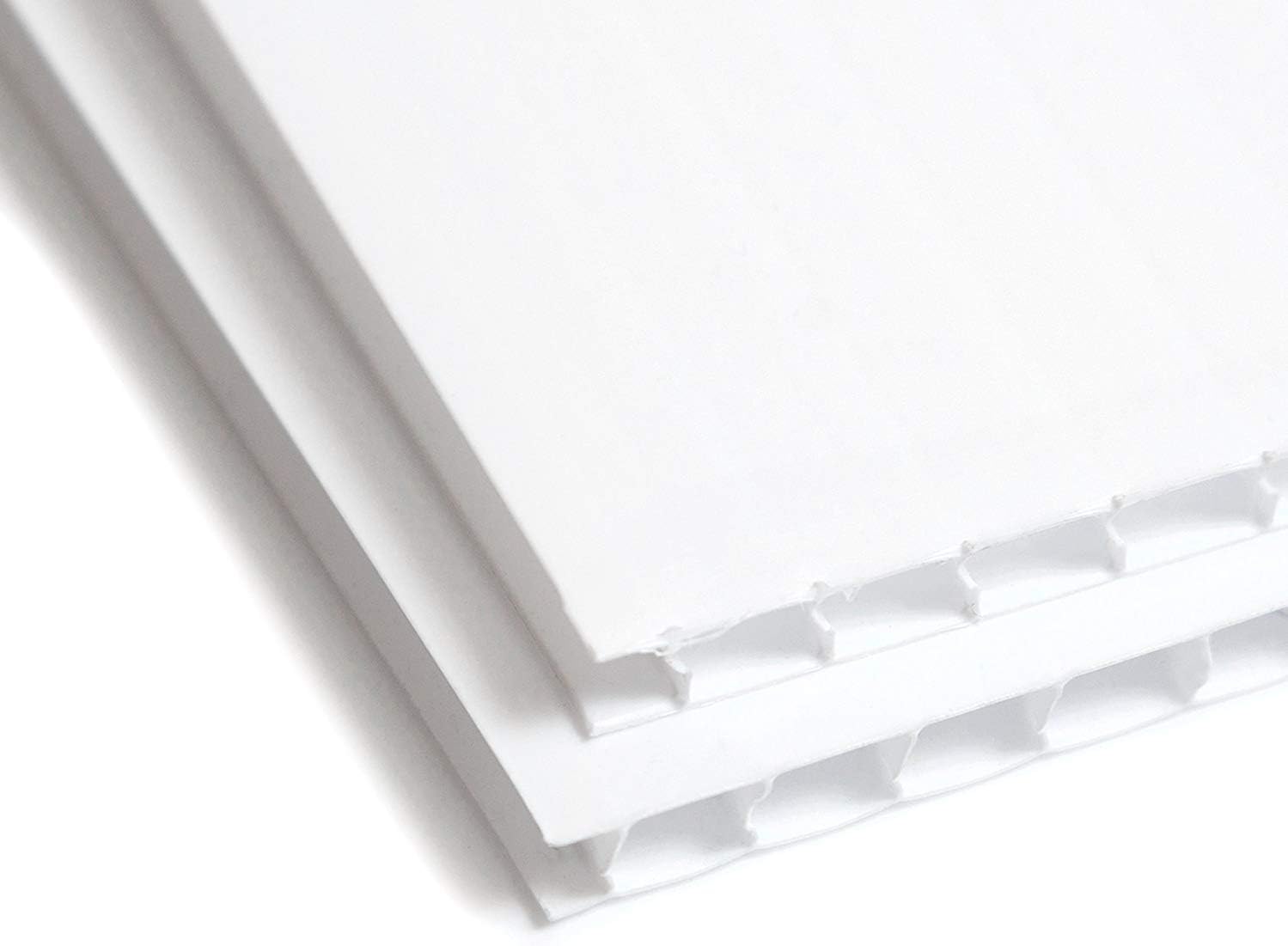 White Corrugated Plastic Sheets 24 x 36 inch 4 Pack - Blank Yard Signs - Coroplast Sheets - Plastic Panels for A-Frame Sidewalk Signs- Coroplast for
