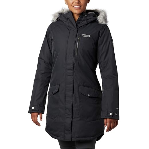 Columbia Women's Suttle Mountain Long Insulated Jacket, Black, X-Large