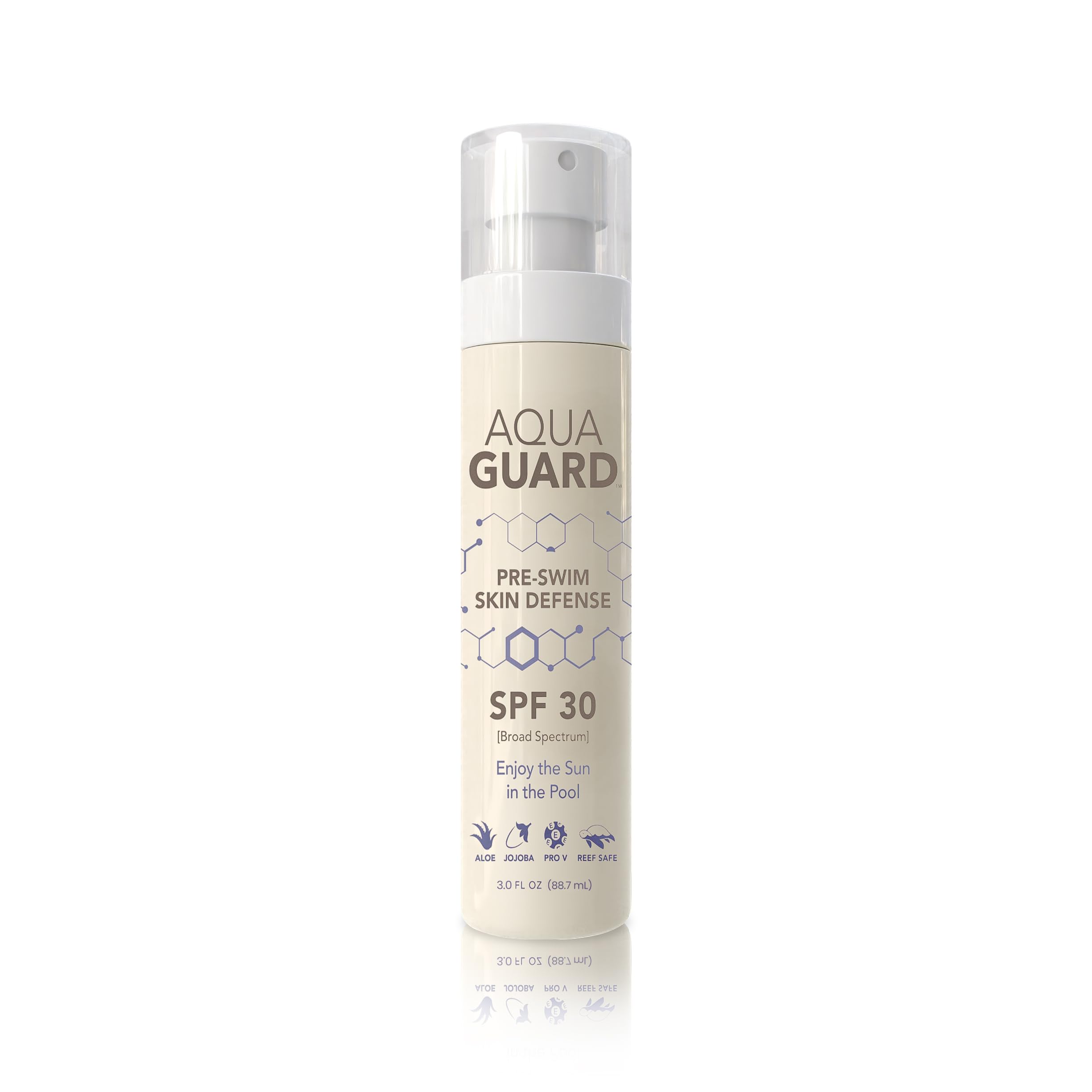 AQUA GUARD Beauty Pre-Swim Skin Defense | Protect Skin From Chlorine | Prevents Dry, Itchy Skin | Hydrating Formula | Made in California | Paraben, Phthalate & Gluten-Free