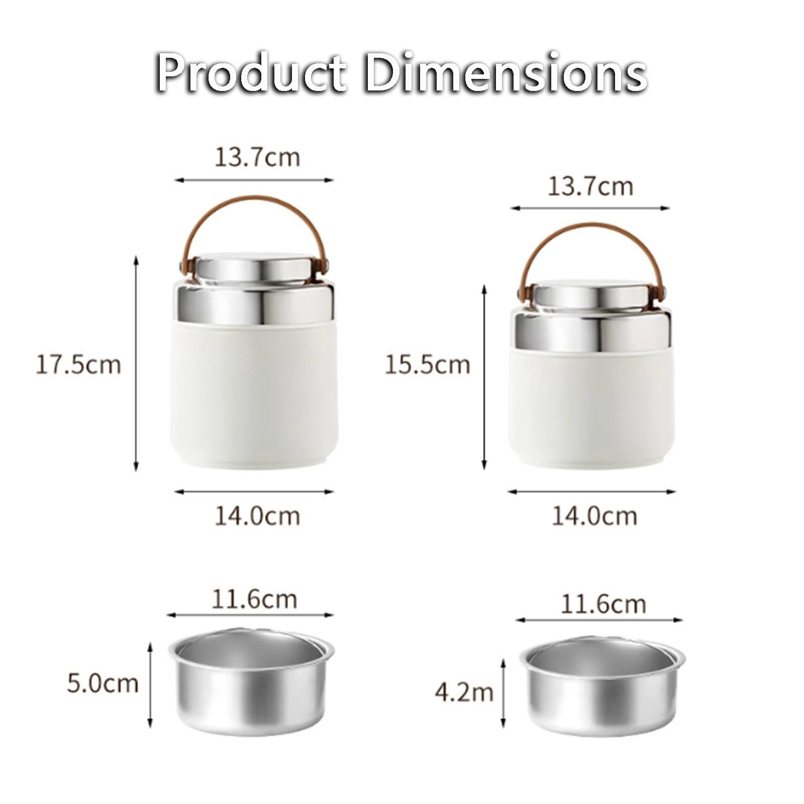 Thermo Lunchbox Edelstahl, Auslaufsicherer(Blau-Lila,1600ML)