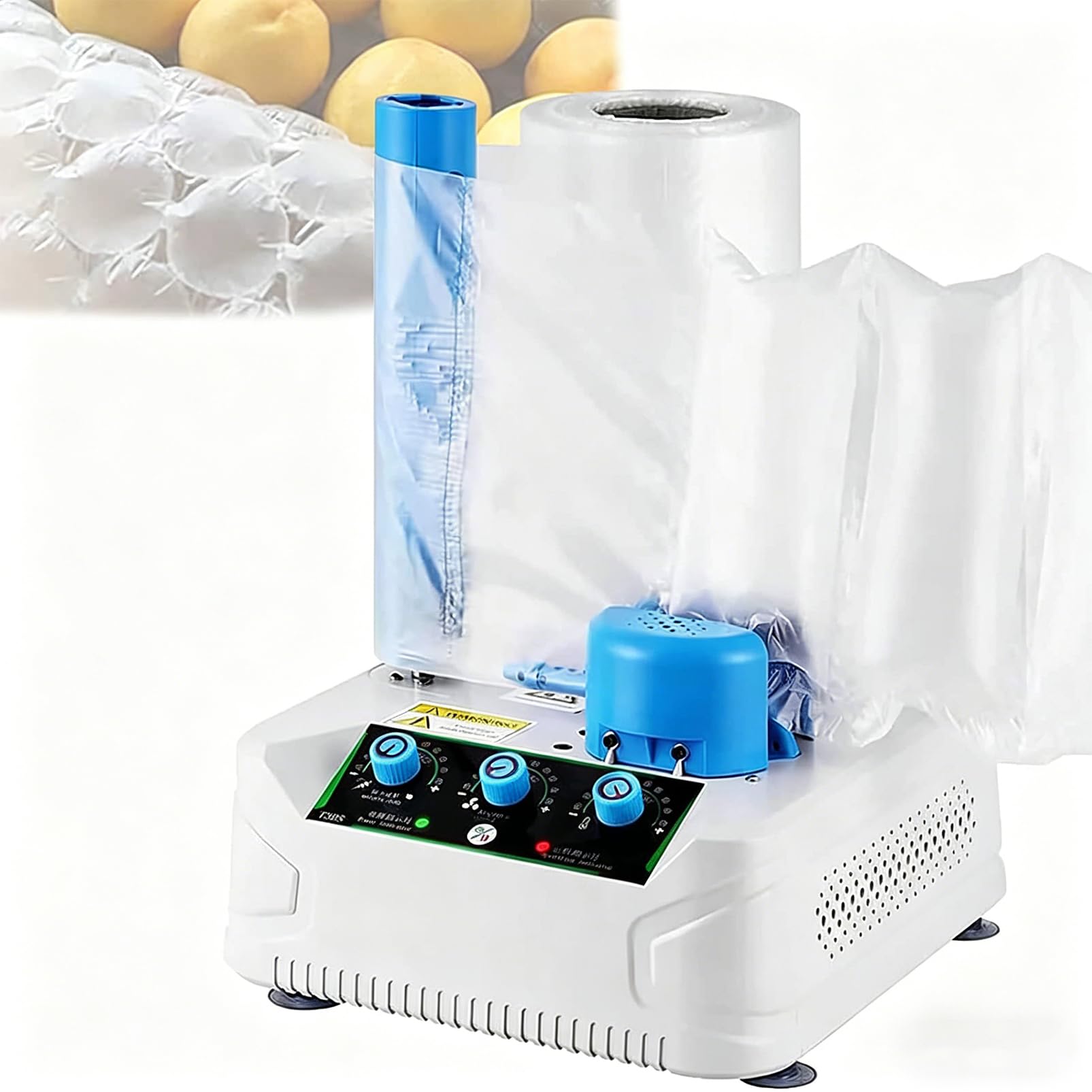 Luftkissenmaschine, tragbarer Inflator für Schutzverpackungen, 5–10 m/min Geschwindigkeit & Heißsiegelung, ideal für Versand und Heimgeschäft