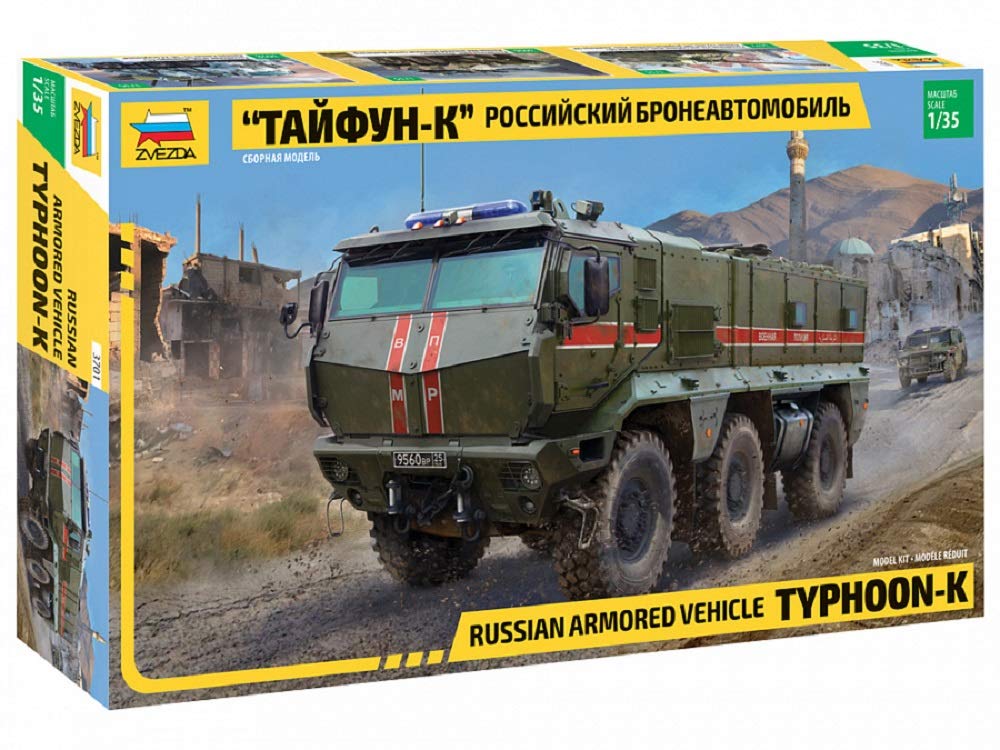 Zvezda 3701 Typhoon K 6x6 MRAP 1:35 Plastic Model Truck Kit