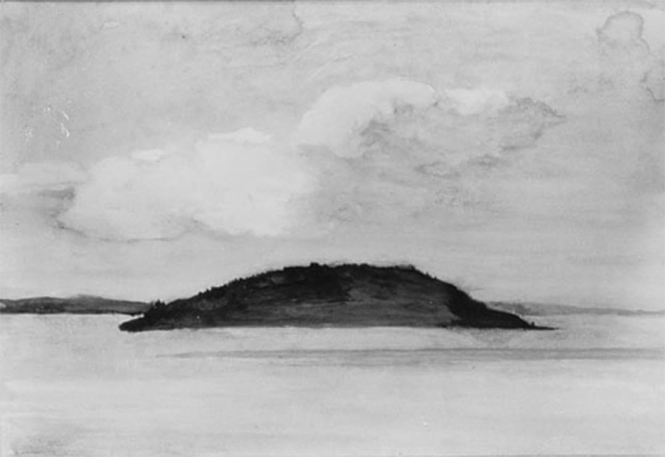 SERENDIPITP Abstract Painting Mural Print Picture Wall Decor Painting Sheep Porcupine Island Bar Harbor Maine Evening Study August by by John Lafarge Vintage Wall Artwork for Home Decor 60x90cm