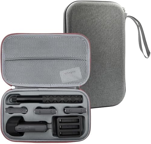 Insta360 X5 X4 収納ケース キャリングケース用 取り外し可能なEVAライナーを内蔵 バッテリー/充電ハブ/120cm見えない自撮り棒を収納できるX4バッグ 保護ポーチ 大容量 耐衝撃 Insta360 X4・X5 収納アクセサリー用(サーモグリップカバーを不適合)のサムネイル