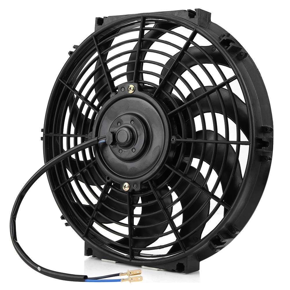 12 Pollici Elettrico Radiatore/Intercooler 12V 80W Ventola di Raffreddamento Sottile con Kit di Montaggio per Auto