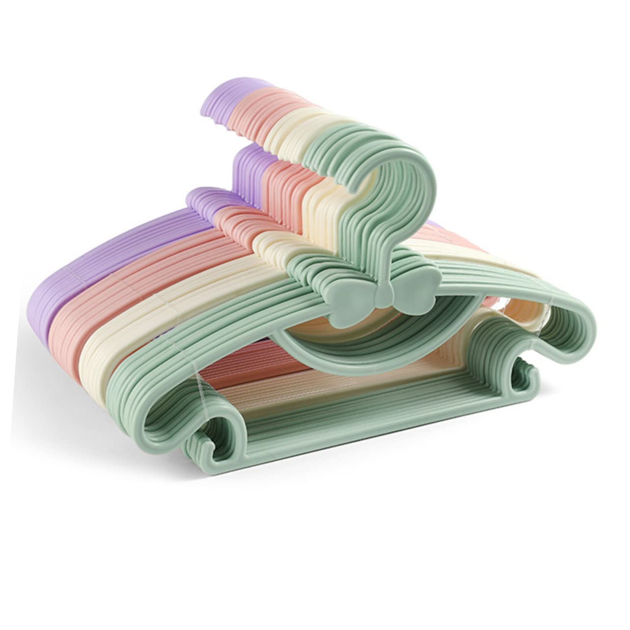 VILLFUL 10pcs Home Hangers Hangers Coat Hangers Kid Hangers Wardrobe Hangers Clothes Hanging Racks Hangers Anti-Slip Hangers White