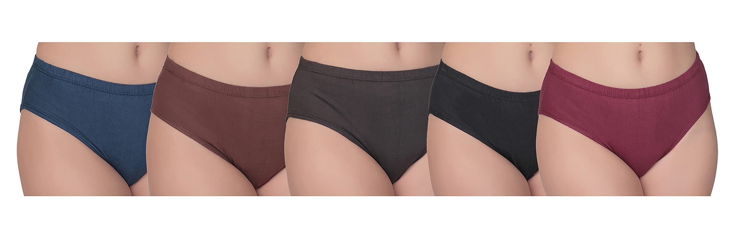 Womens Panties Innerwear Combo Printed Cotton Briefs Underwear Multicolor- Pack of 5-image-8