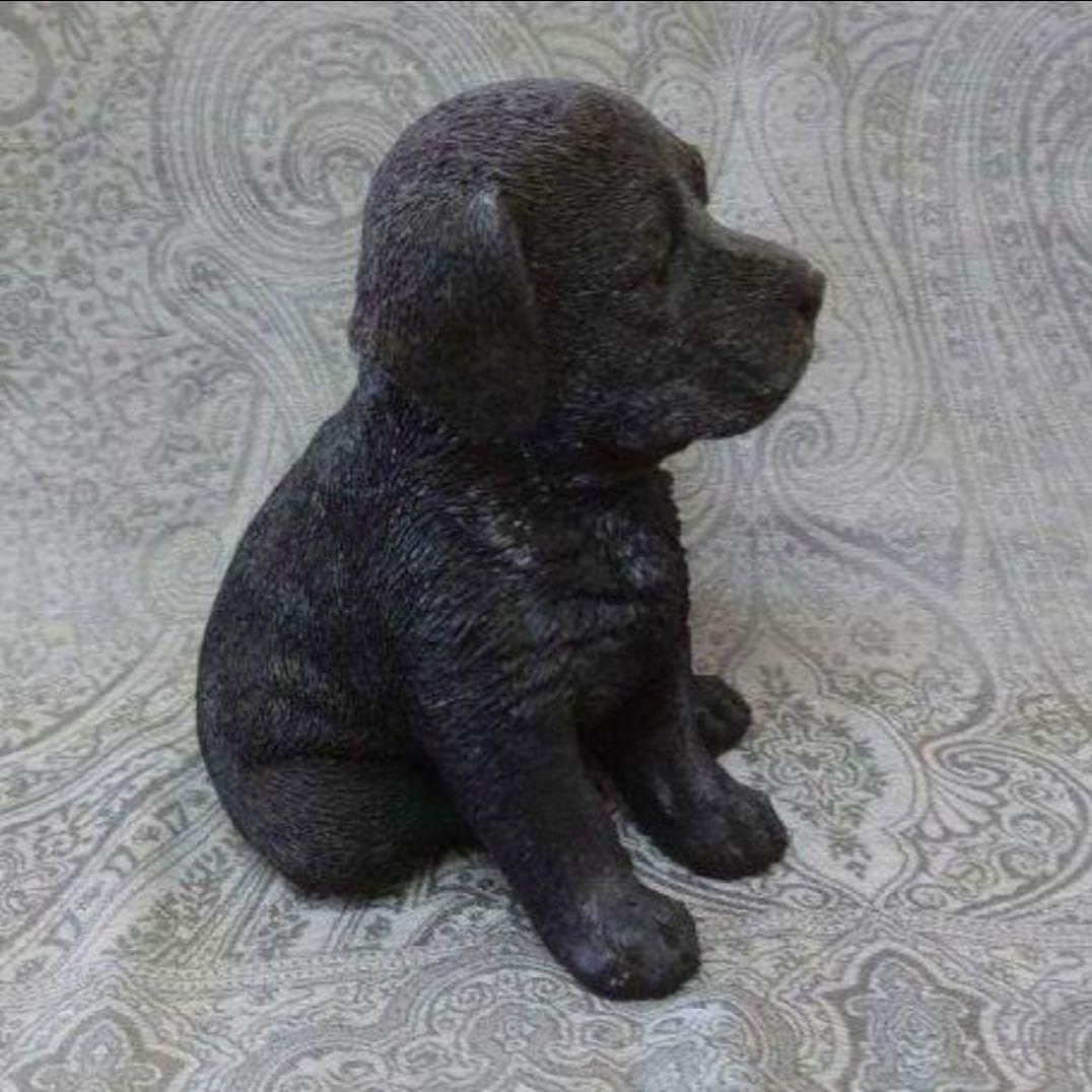 バカラ 希少 ラブラドールレトリバー犬 フィギュリン置物 ブラック 黒