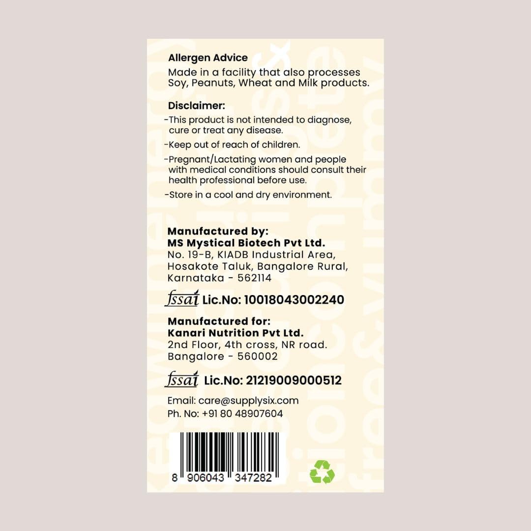 SUPPLY6 Plant Based Wholesome Vanilla And Chocolate Meal Replacement Powder for Essential Nutrition & Weight Management - 100 gm Each (Combo Pack of 10) — Amazon image 2