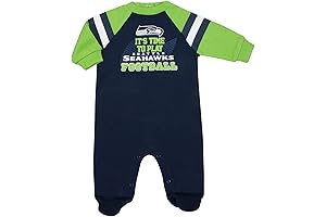NFL Unisex Baby Toddler Seattle Seahawks Team Footed One-Piece Sleeper