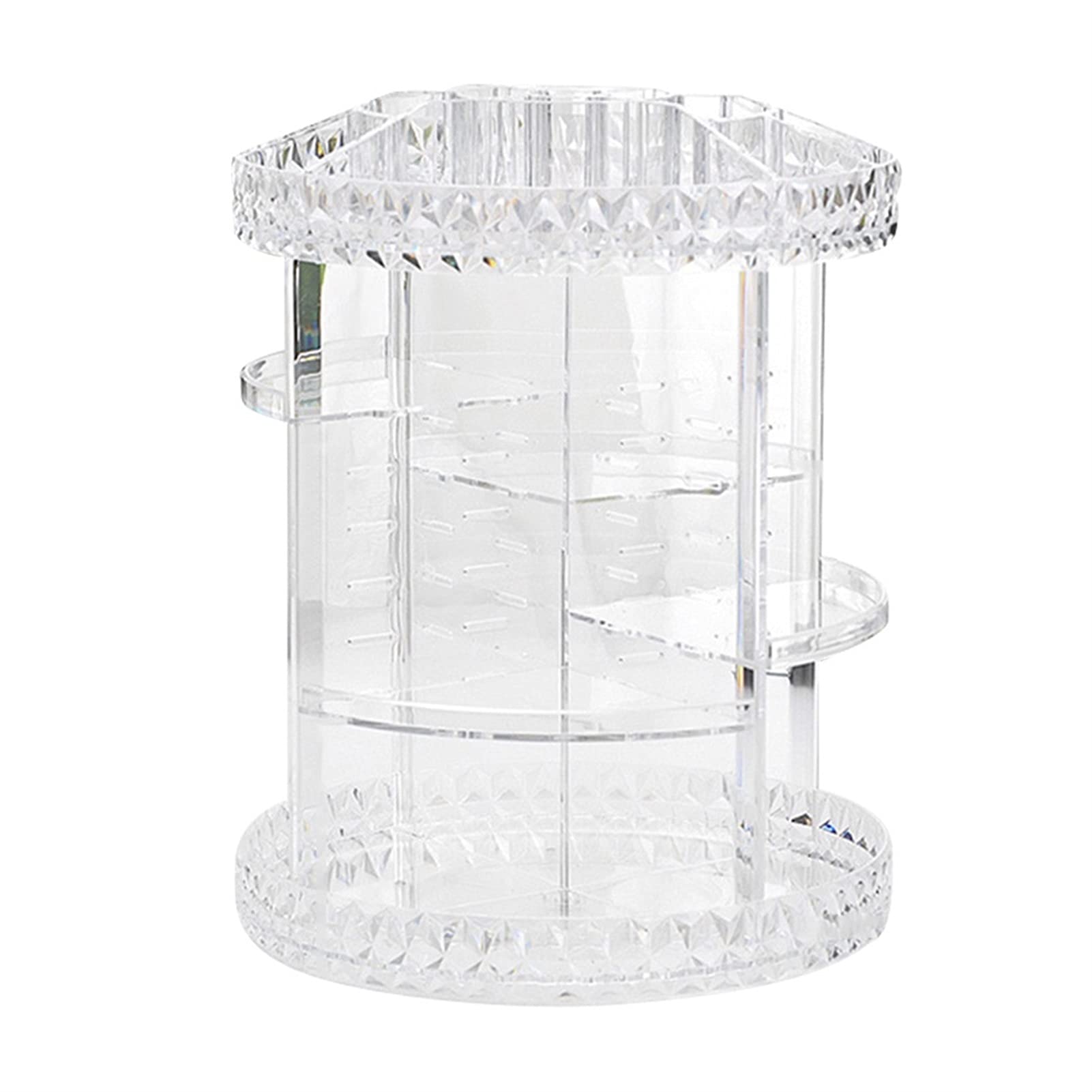 HDBCYUAZ 360 Rotating Crystal Cosmetic Storage Box Multifunction Detachable Makeup Organizer(27cmx36cm)