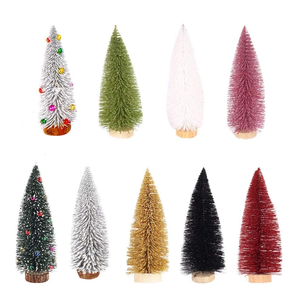 Choinka Sizal Szczotka do butelek Mała sztuczna sosna Cedr Mini Sizal Szczotka do butelek Choinka Santa Sno Choinka (biała 30 cm) The New
