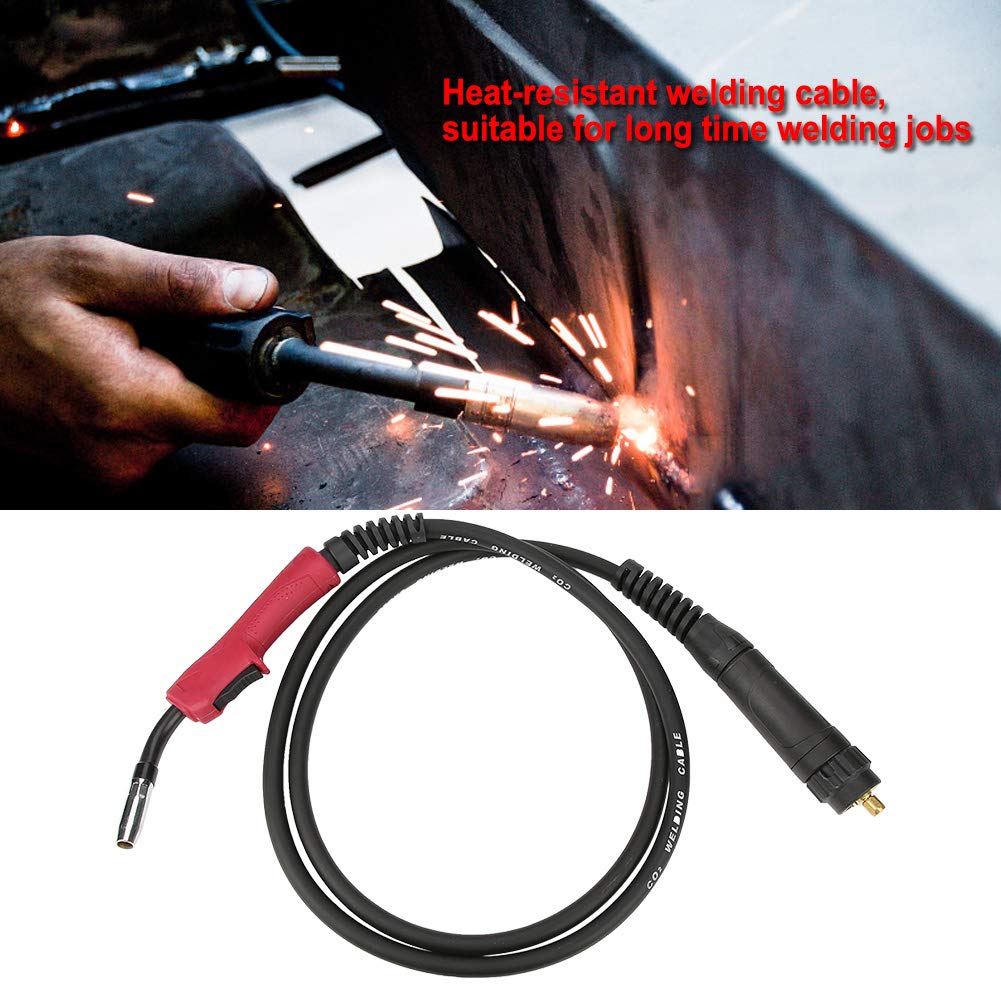 Pistola de soldadura MIG, 180A 15AK MIG/MAG Pistola de soplete de soldadura Euro Conector 3m para máquina de soldadura apta para industrial
