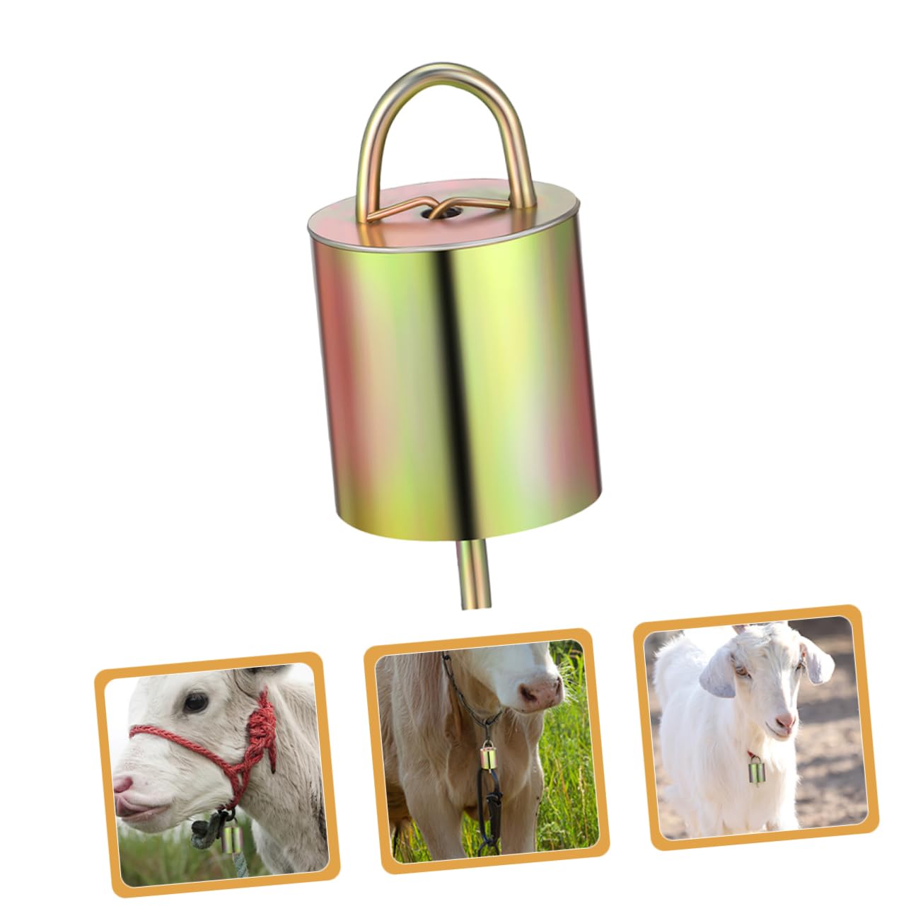 Levemolo Livestock Hanging Bells 6pcs Cow Sheep Bells Decorative Farming Accessory Small