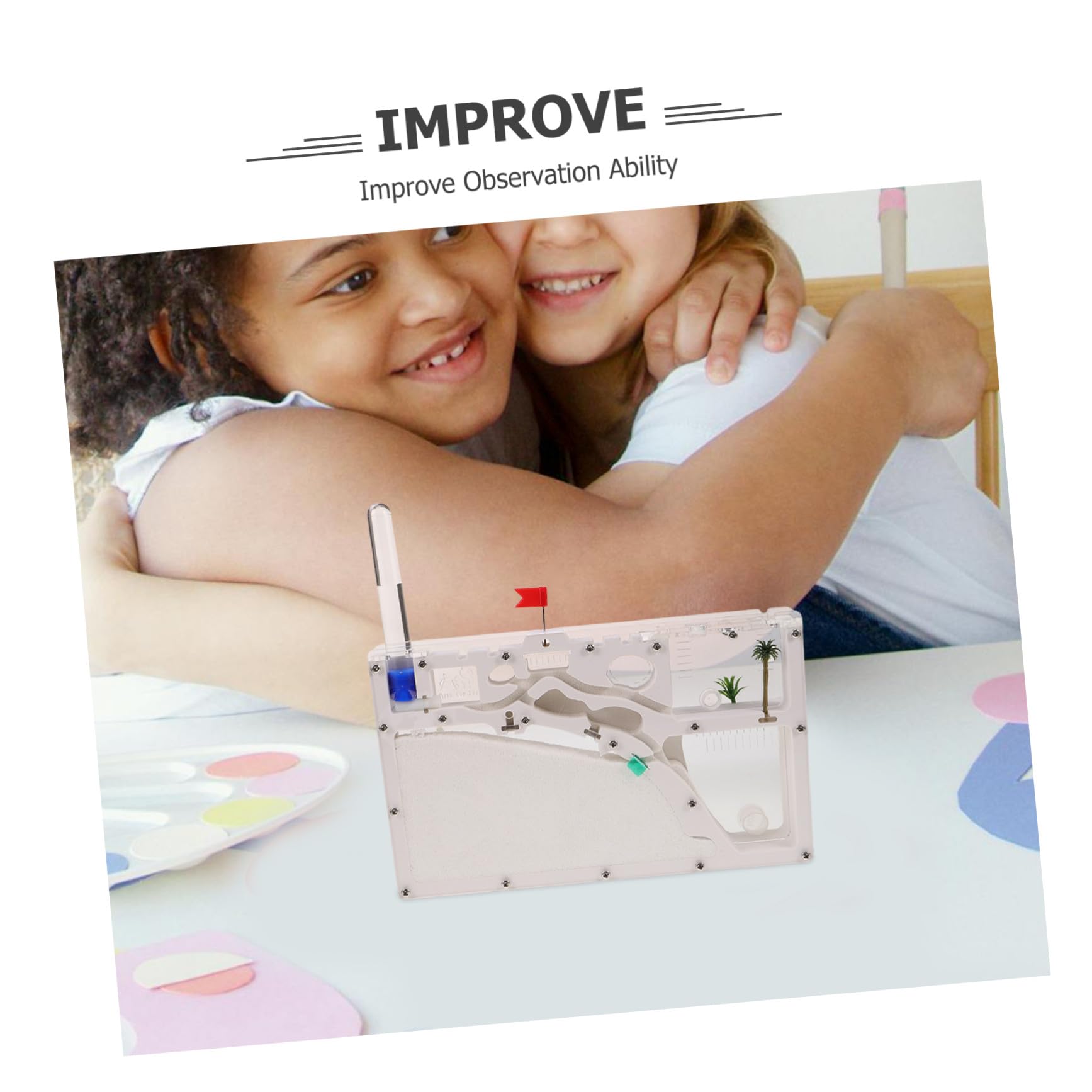 TOYANDONA Juguetes Ecoeducativos Hormiguero Recinto para Insectos Kit de Experimentos Científicos Herramienta de Observación de Insectos para Exploración al Aire Juguete Educativo