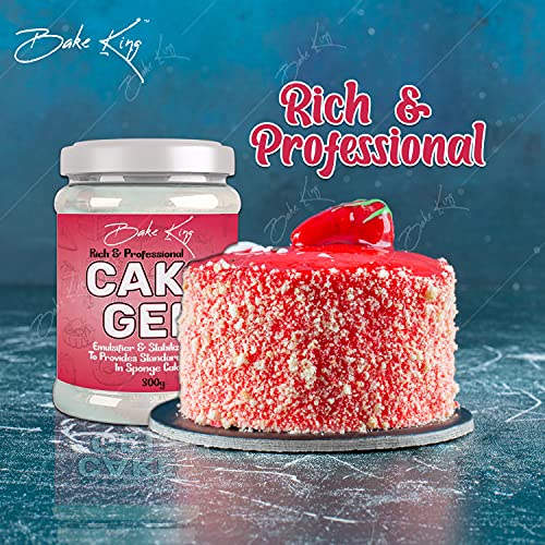Image of BAKE KING Cake Gel 300gm, Cake Sponge Improver, Useful When Making Eggless Cakes, Emulsifier and Stabilizer Mix
