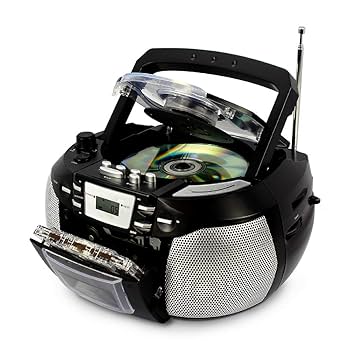 HANNLOMAX HX-301CD CD/MP3 Boombox, AM/FM Radio, Cassette