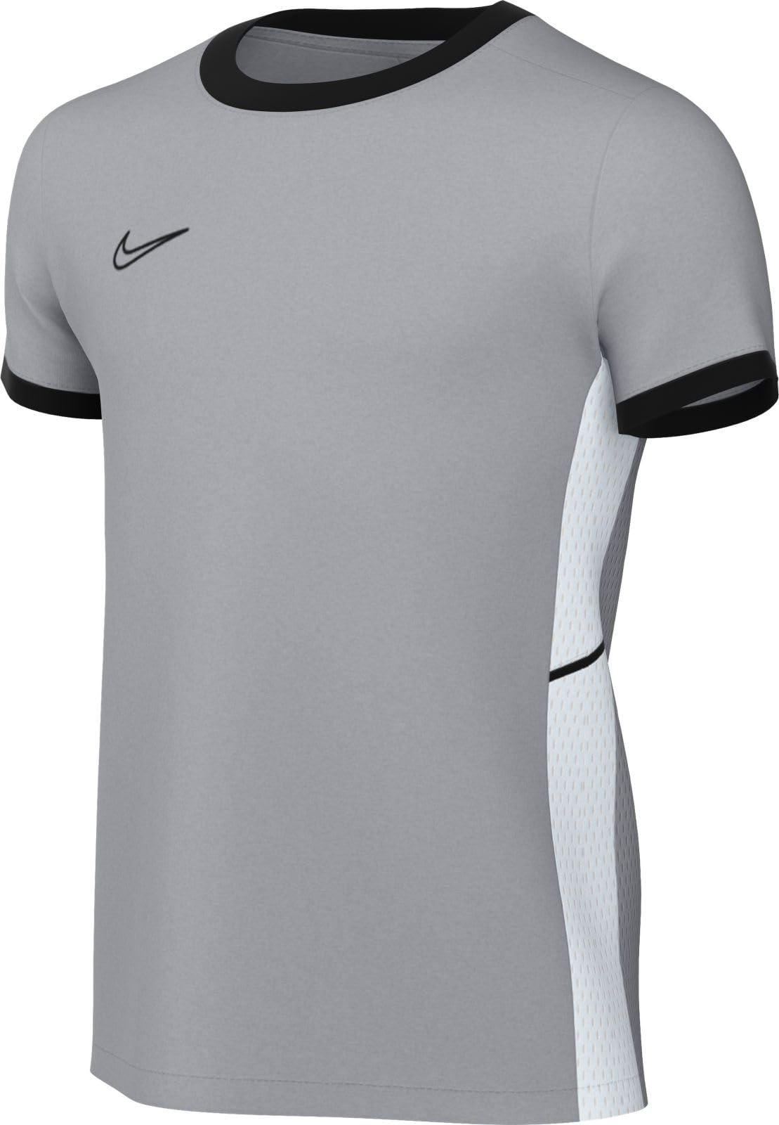 NIKE FZ9758-012 Y NK DF ACD25 SS TOP Sweatshirt Unisex Wolf Grey/Black/White/Black Size XS