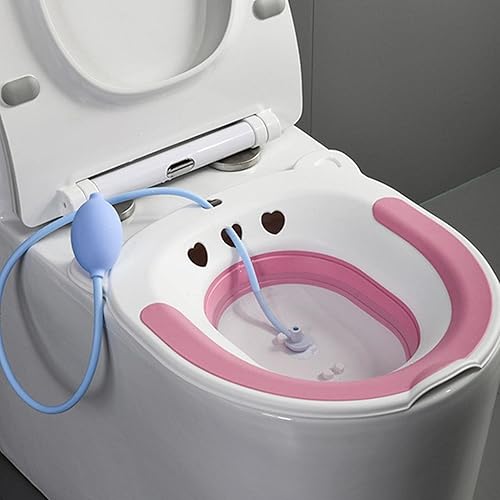 Miniatura 4 de Inodoro de baño, bidé de inodoro, lavabo de remojo inferior, bañera de remojo plegable, lavabo de cuidado prenatal, baño de agua tibia, bañera de