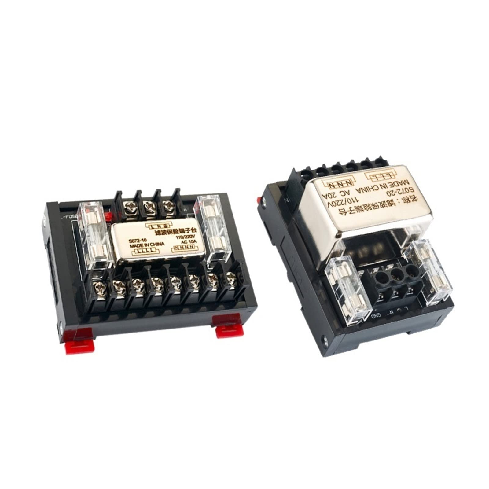 Filtre d'alimentation AC220V anti court-circuit à fusible bidirectionnel S072